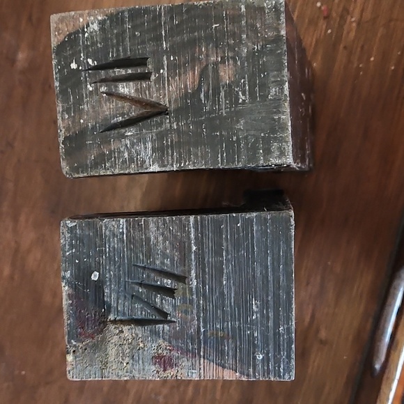 Rare Vintage Pairing English Handcarved & Numbered Ebony Horse Head Bookends - Picture 7 of 7